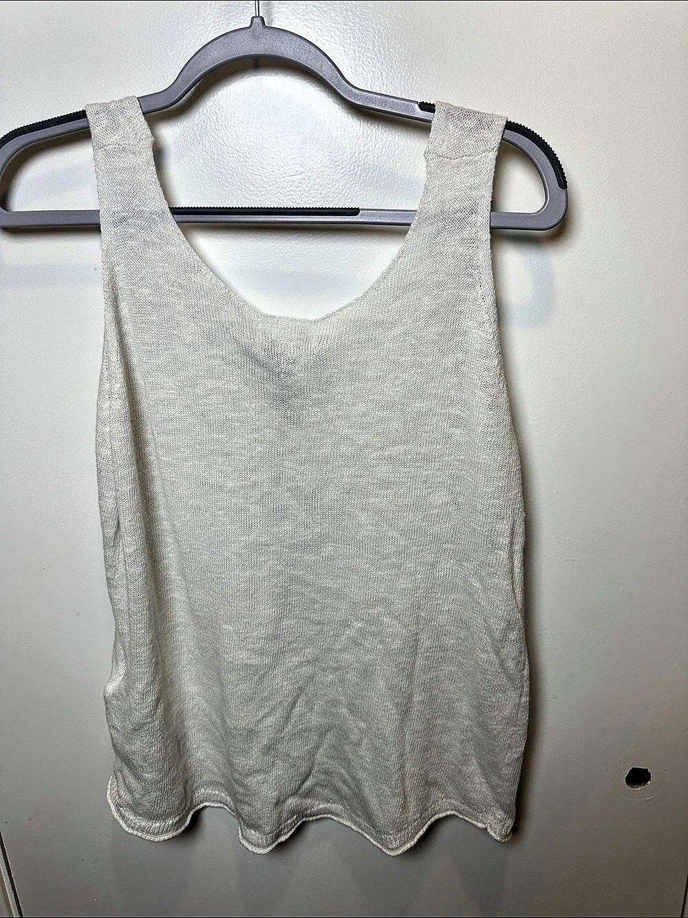 Milly Knit Tank Top in White Size Small NWT (56)